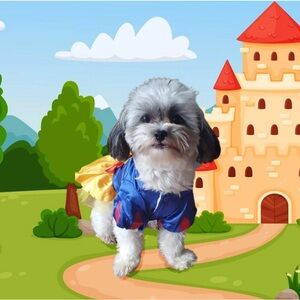 Snow White Dog Halloween costume